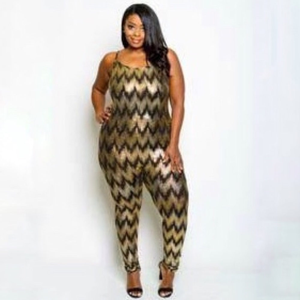 Metallic jumpsuit